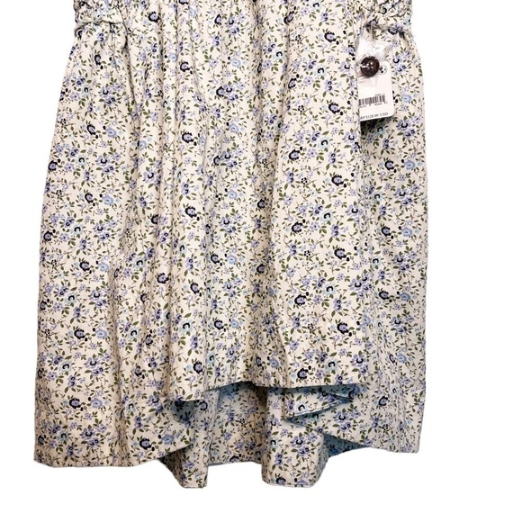 FREE PEOPLE NWT Petunia Smocked Floral  Mini Dress Size Small in Tea Combo - Picture 14 of 16